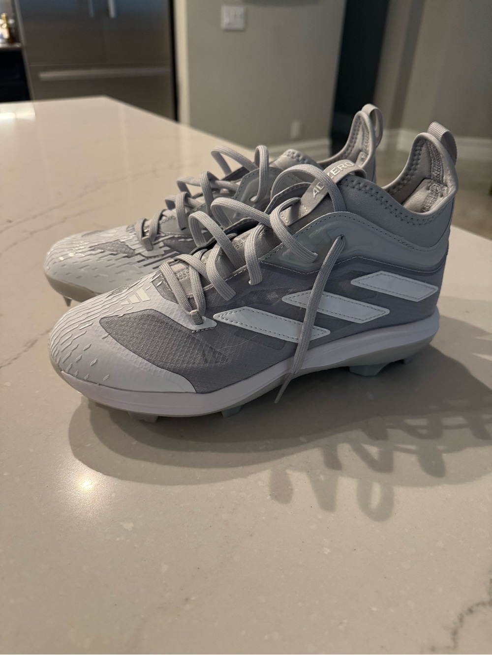 adidas Kids Light Gray Synthetic Soccer Cleats
